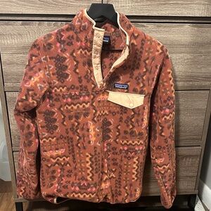 Patagonia Synchilla Fleece in Brown and Orange
